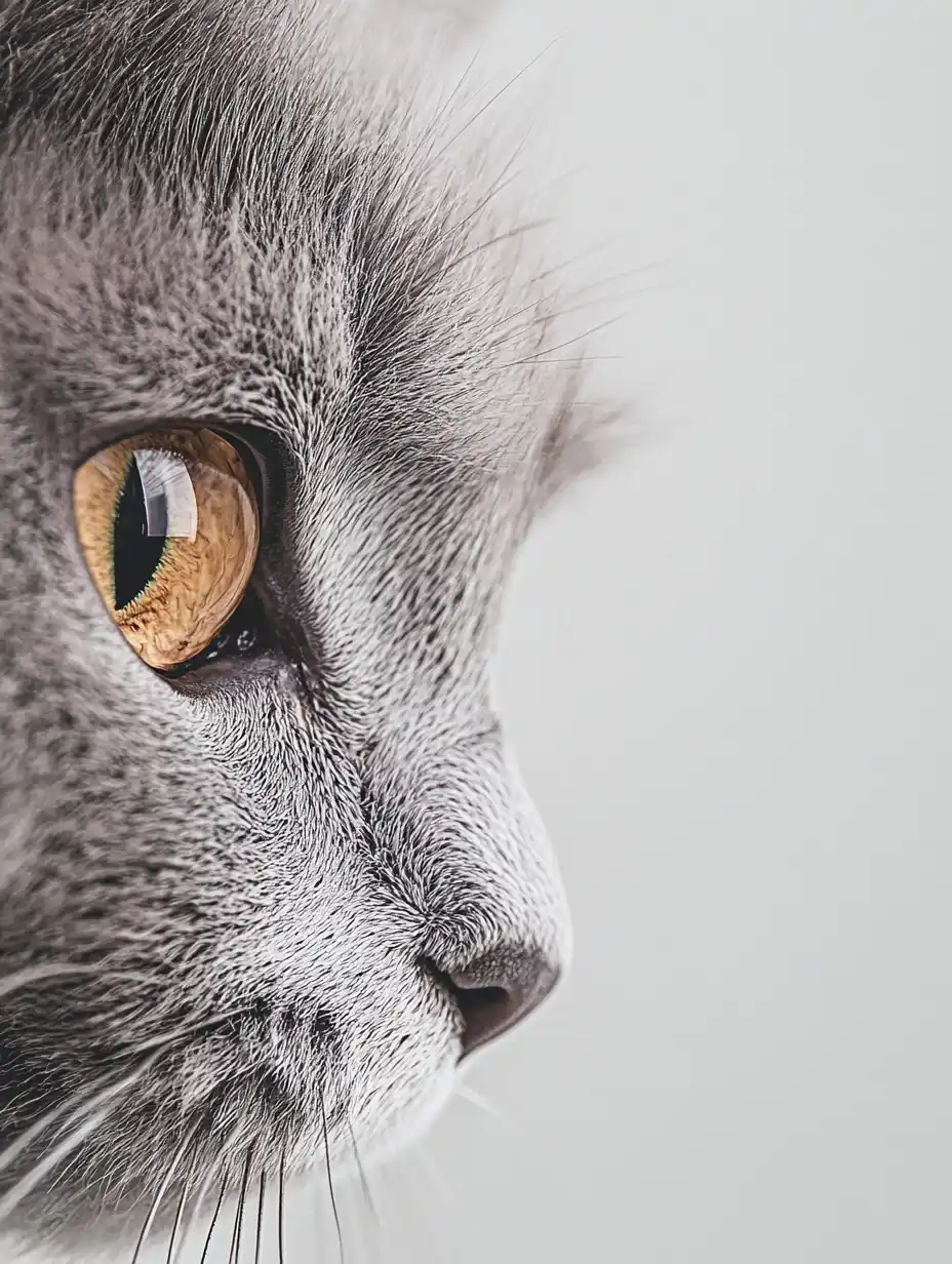 British Shorthair Close-Up Midjourney提示词