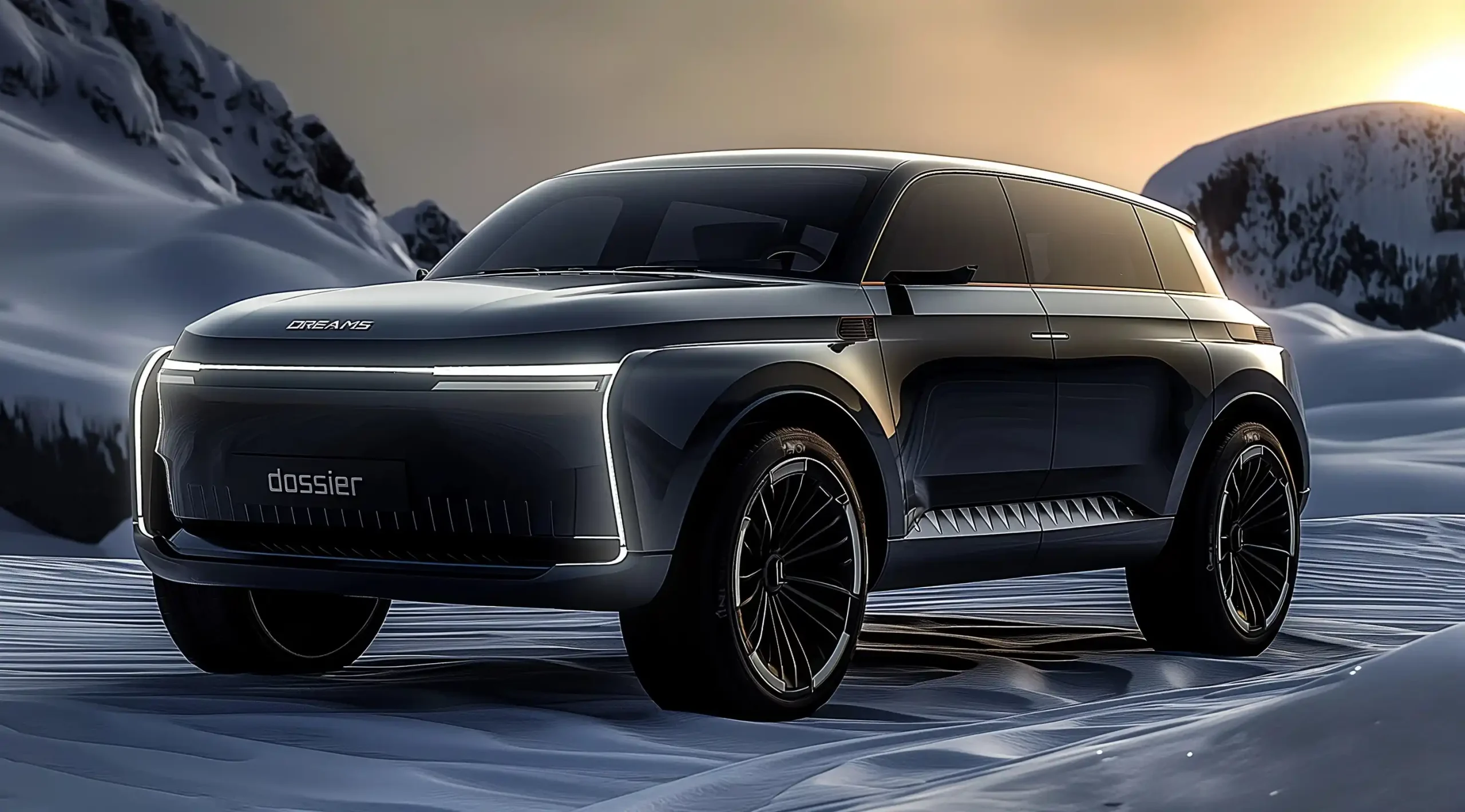 Apple-Inspired SUV Concept Midjourney提示词