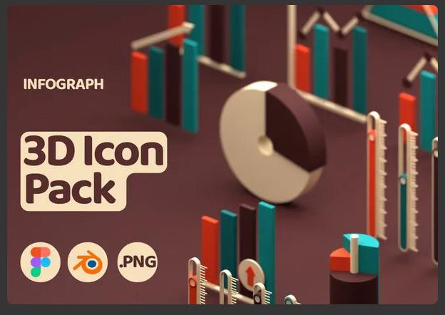 3D Icon Infograph