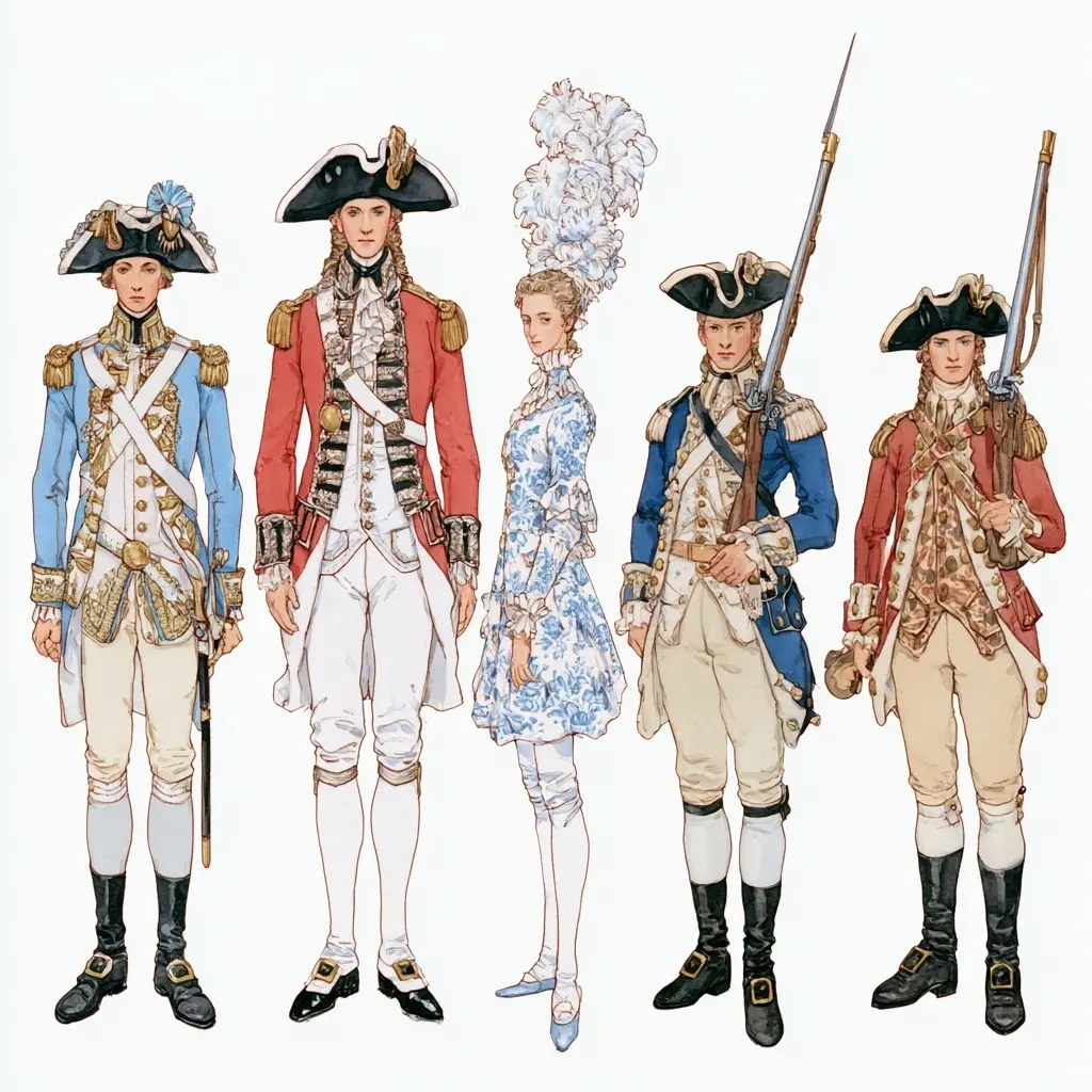 British Paper Soldiers Set Midjourney提示词