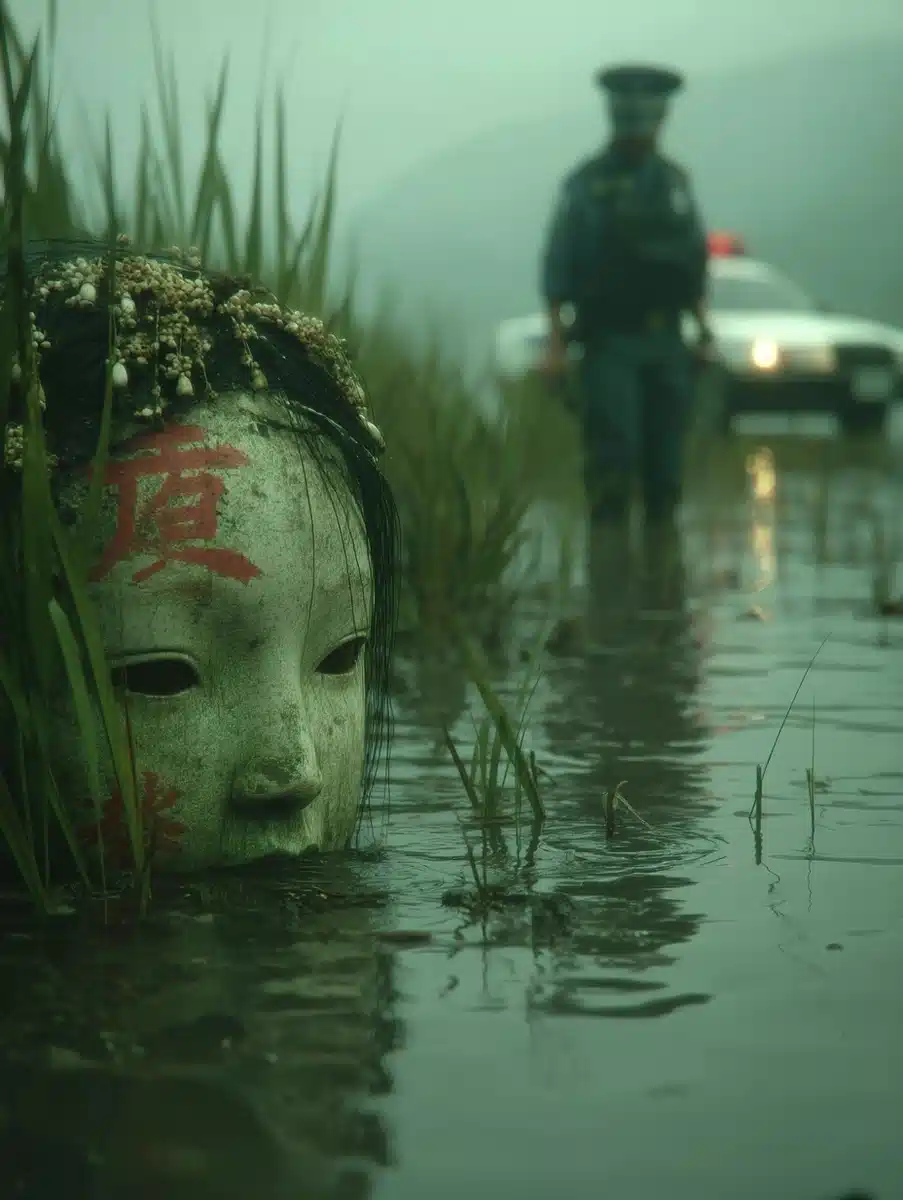 Surreal Detective Doll Swamp Midjourney提示词