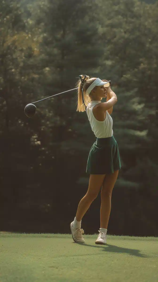 Polished Golfer on Course Midjourney提示词