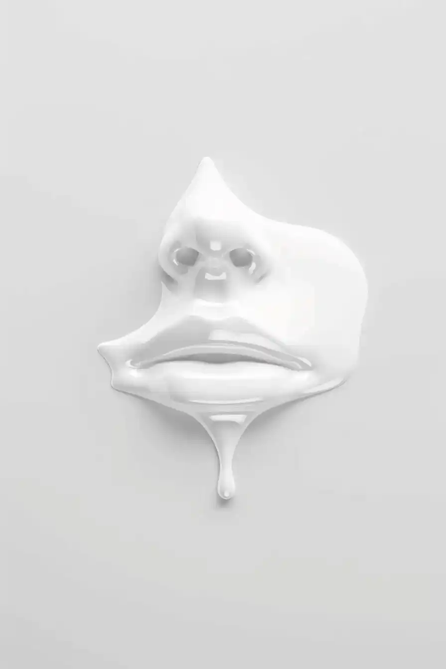 White Painted Face Portrait Midjourney提示词