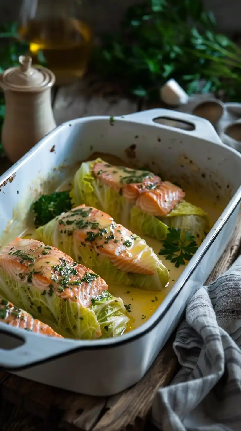 Cabbage Salmon Coconut Art Midjourney提示词