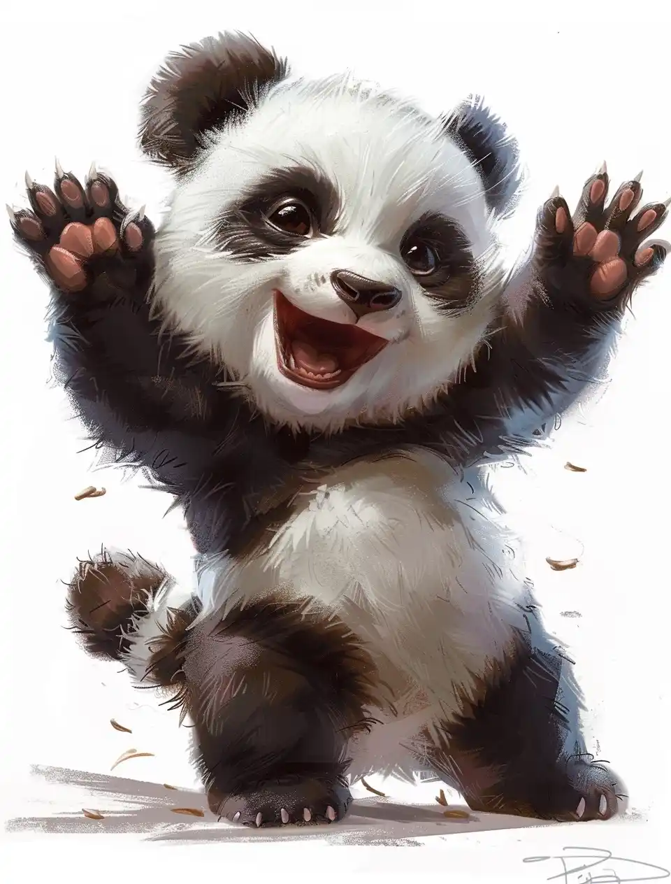 Playful Panda by Tiago Midjourney提示词