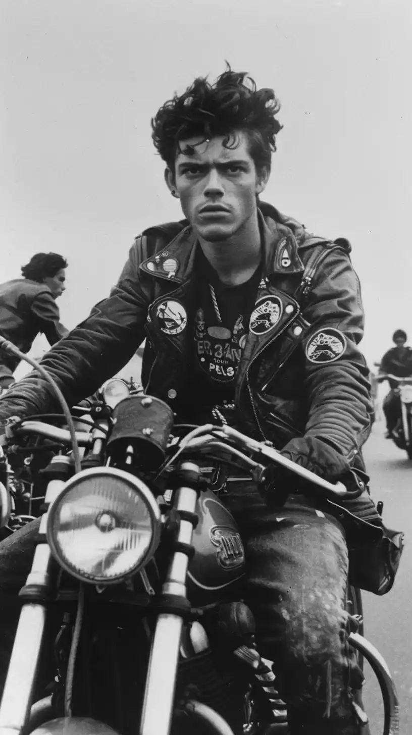 Graphic Bikers Documentary Midjourney提示词