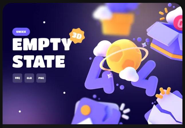 UNIXX - Empty State Element 3D
