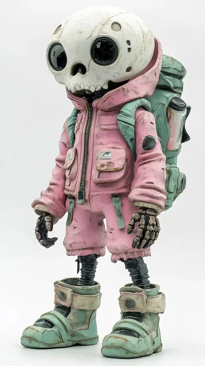 Animated Astronut Sculpture Midjourney提示词