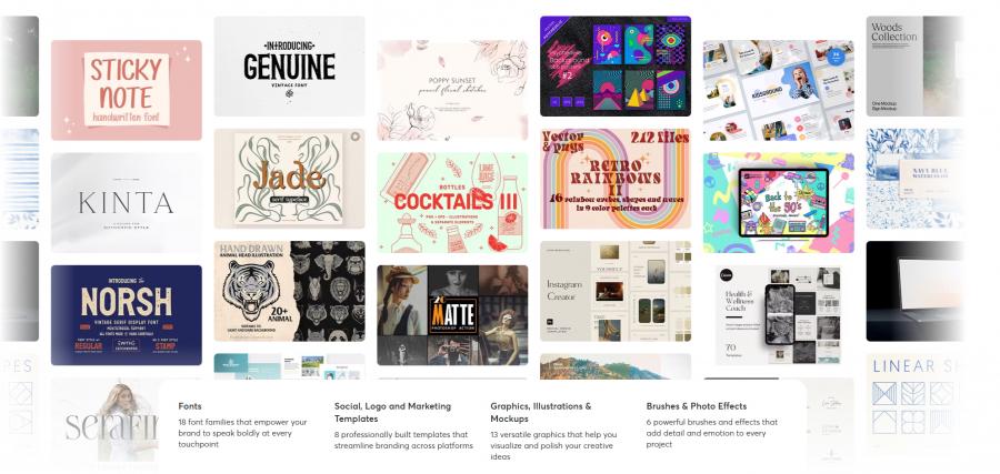2025年的5月creativemarket.com网站分享价值高达 1000 美元的素材资源打包下载