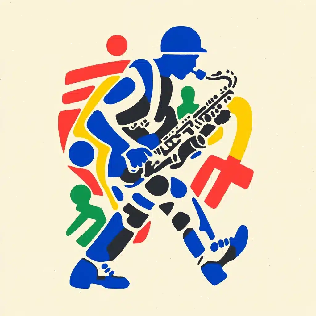 Urban Music Vector Art Midjourney提示词