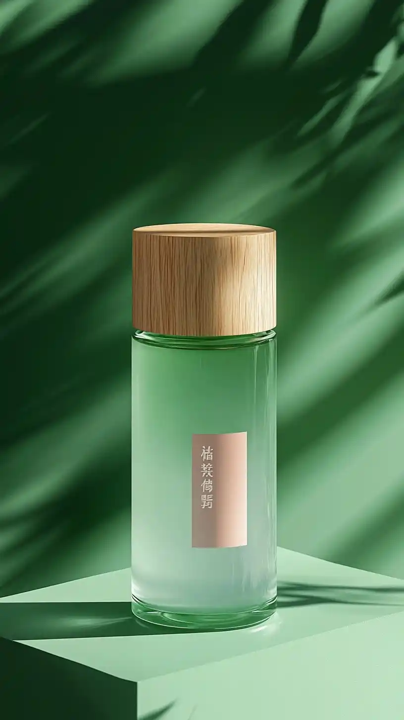 Minimalist Skincare Product Poster Midjourney提示词