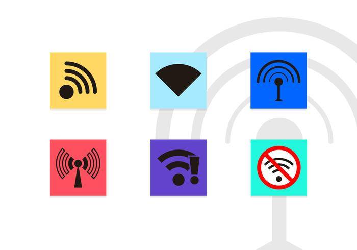 Wifi符号矢量图标