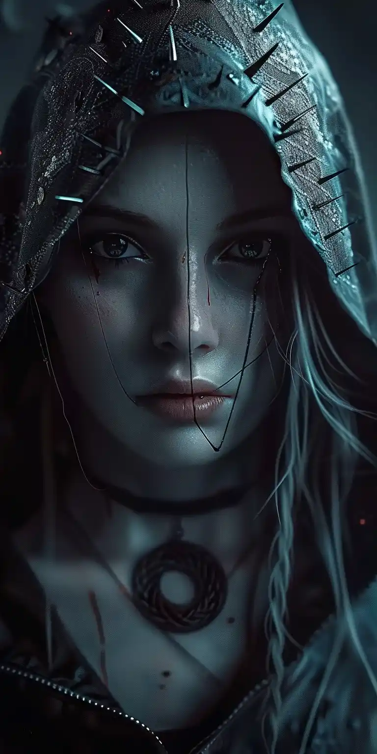 Gothic Cult Leader Portrait Midjourney提示词