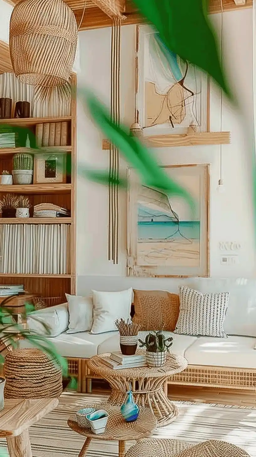 Pastel Coastal Living Midjourney提示词
