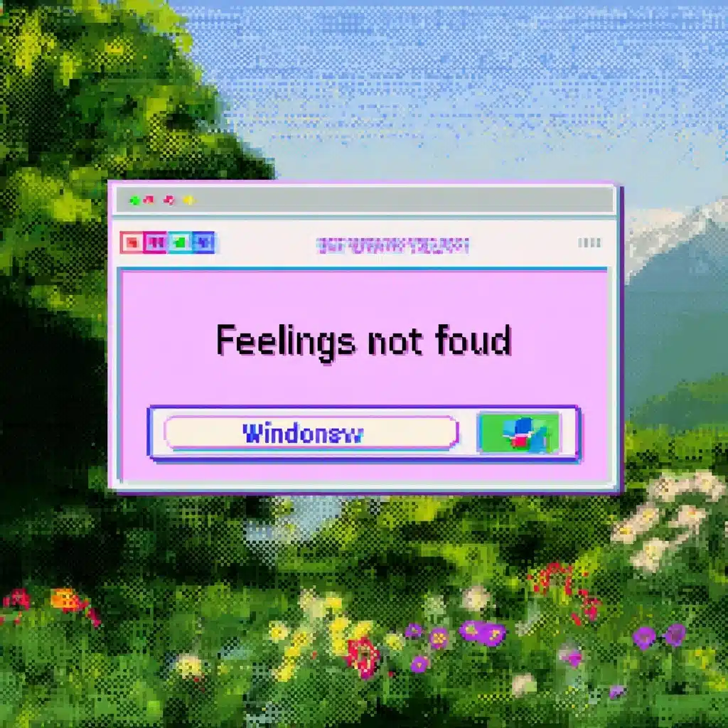 Pixel Art Error Window Midjourney提示词