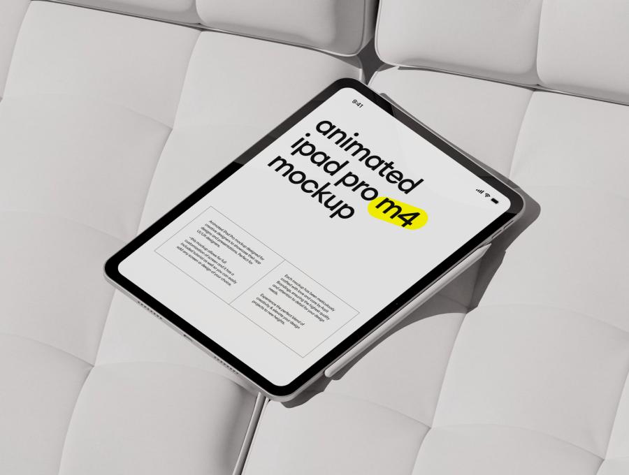 Animated iPad Pro M4 Mockup