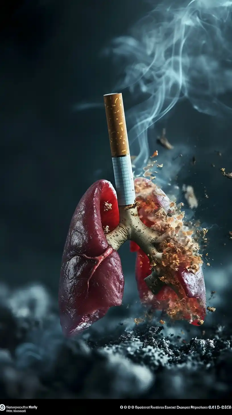 Impactful Lung Distress Midjourney提示词