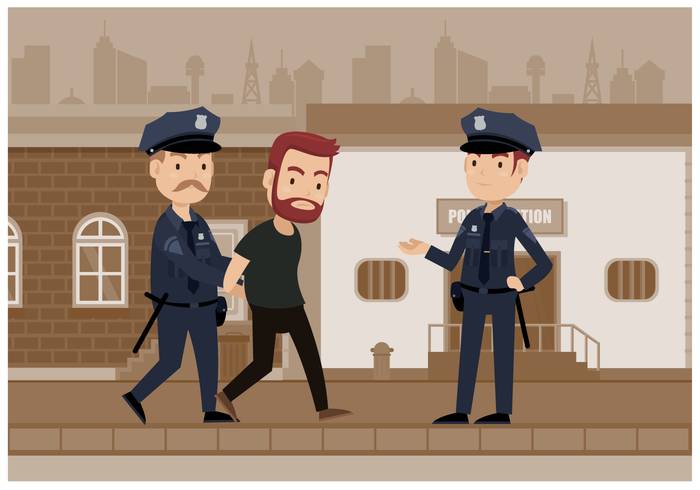 免费插画警察矢量