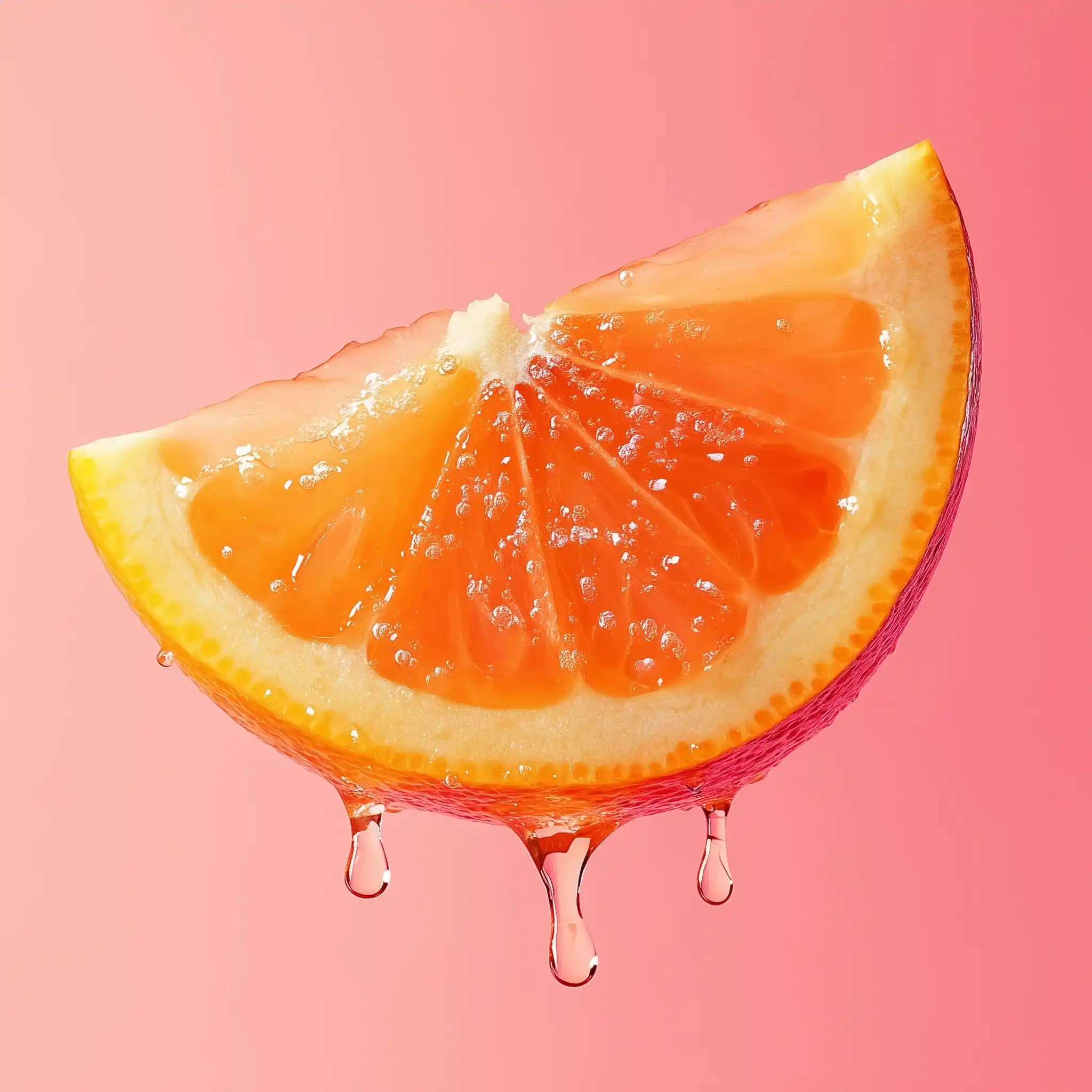Floating Grapefruit Slice Illustration Midjourney提示词