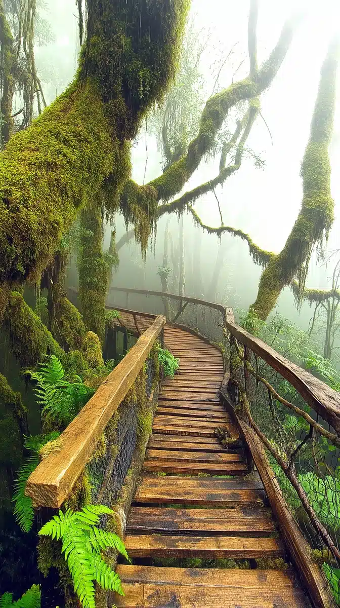 Ultra-Realistic Cloud Forest Midjourney提示词