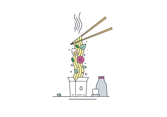 免费拉面矢量