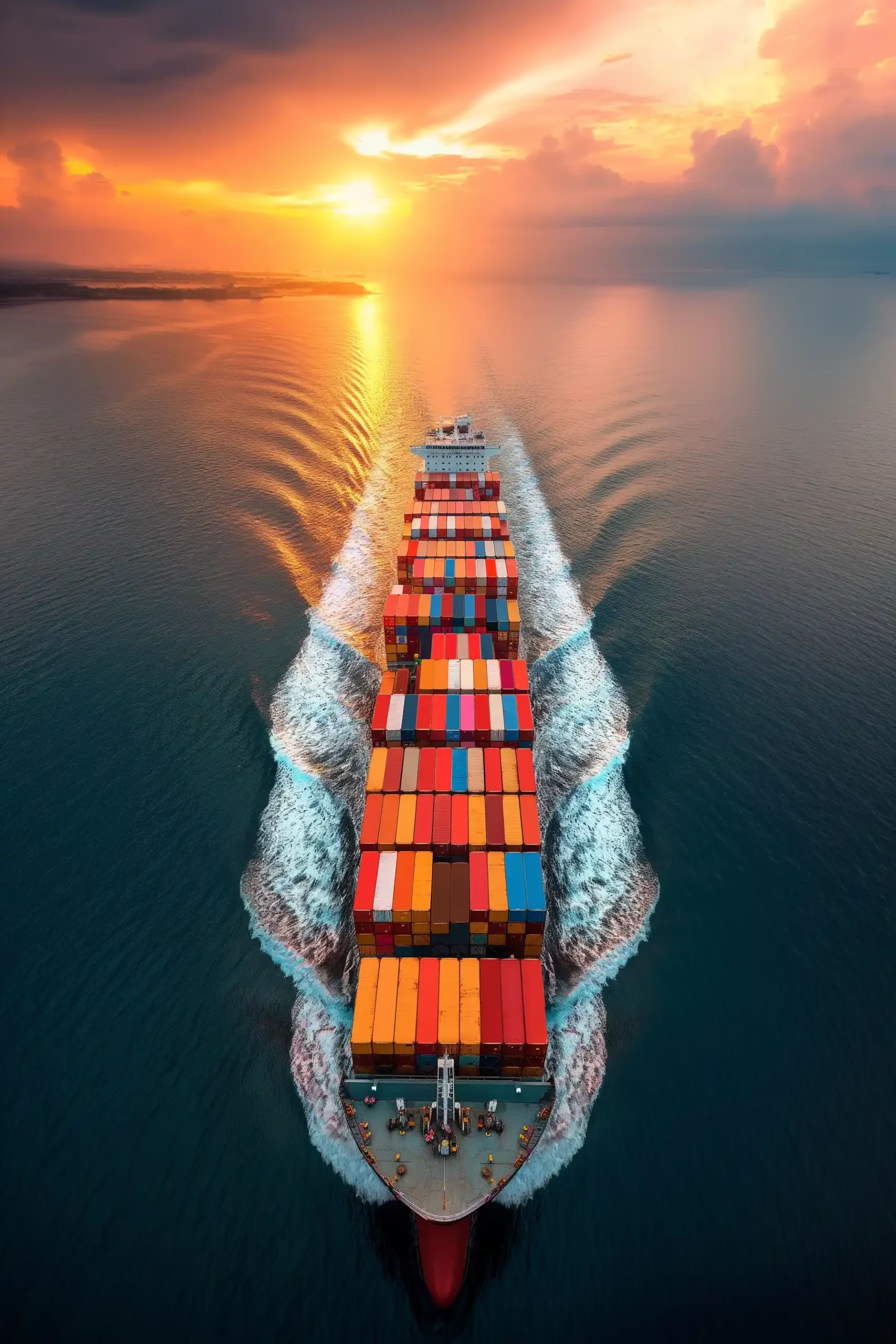 Container Ship Voyage Cinematic Raw Midjourney提示词