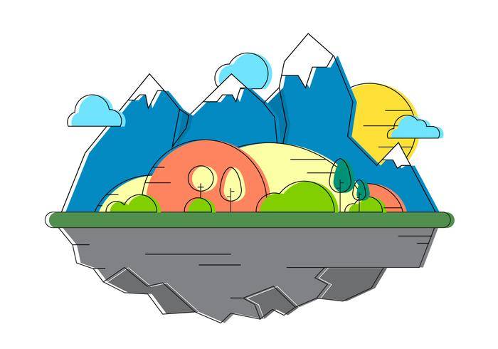 免费景观矢量图