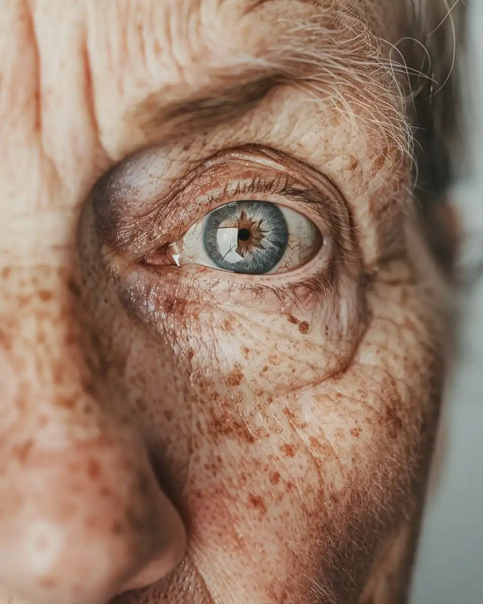 Hyperreal Elderly Woman Portrait Midjourney提示词
