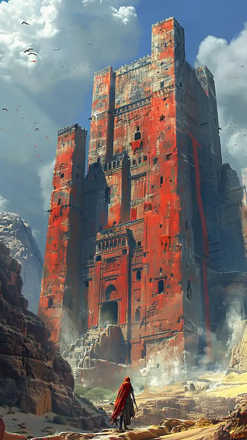 Ancient Citadel Concept Prince of Persia Midjourney提示词
