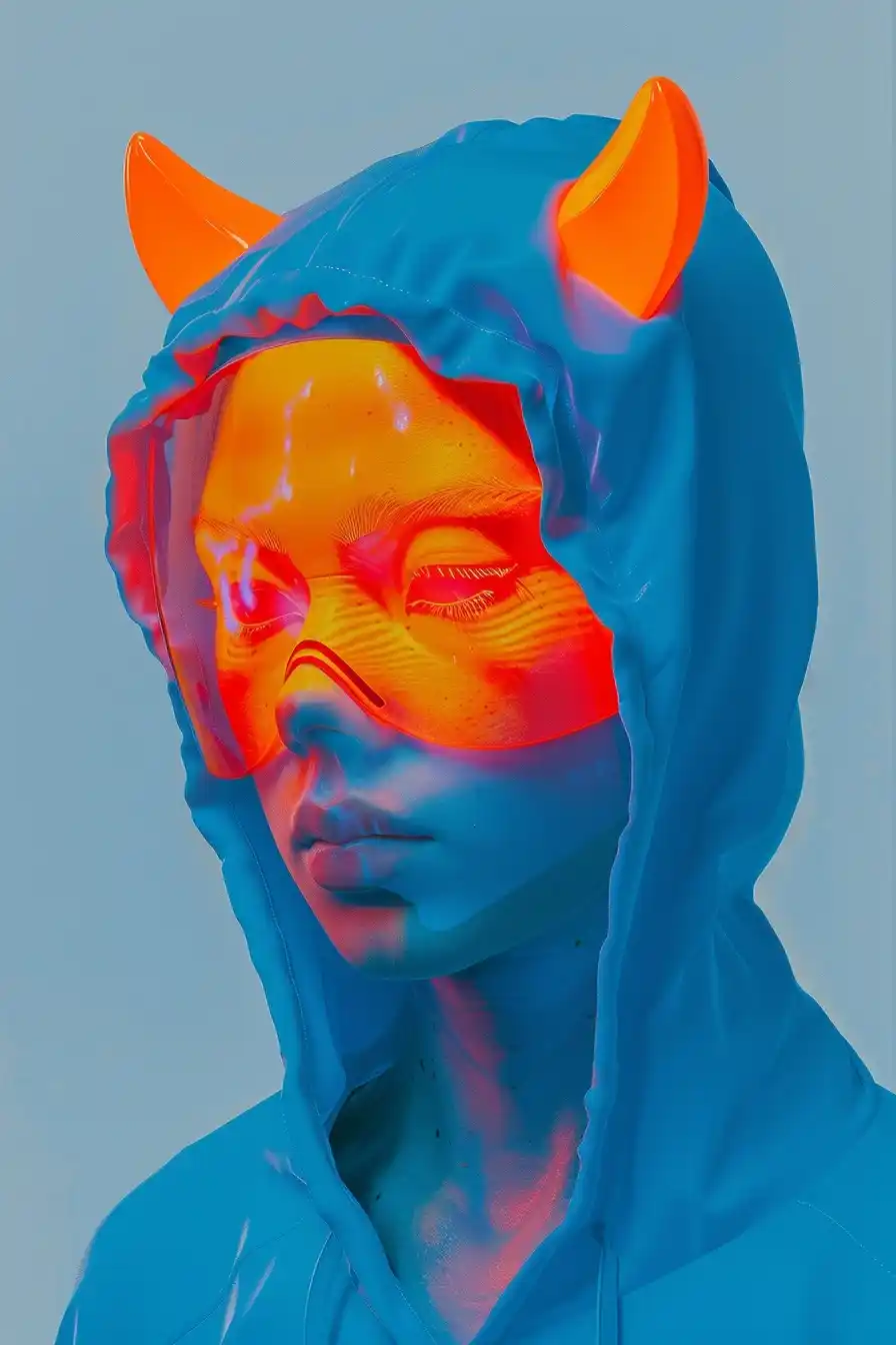 Surreal Anamorphic Glows Midjourney提示词