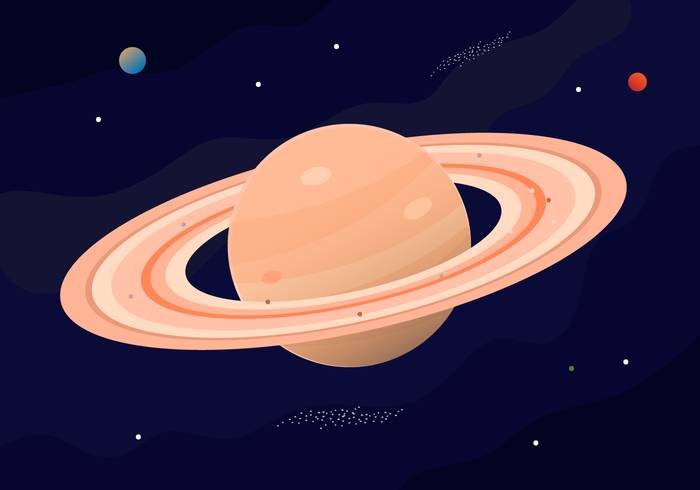 免费的土星行星矢量