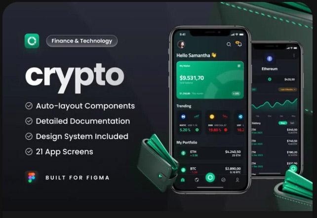 Crypto - Wallet App UI Kit