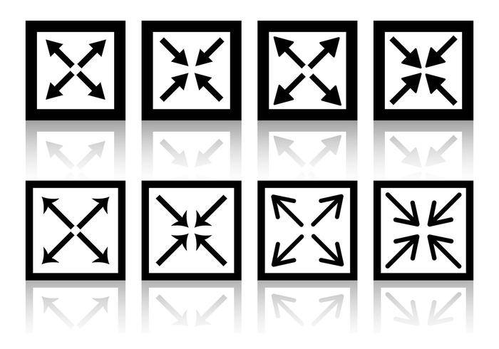 全屏幕图标矢量