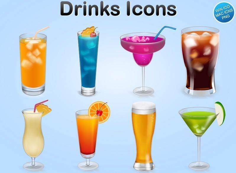 6款精致饮品图标（Drinks）