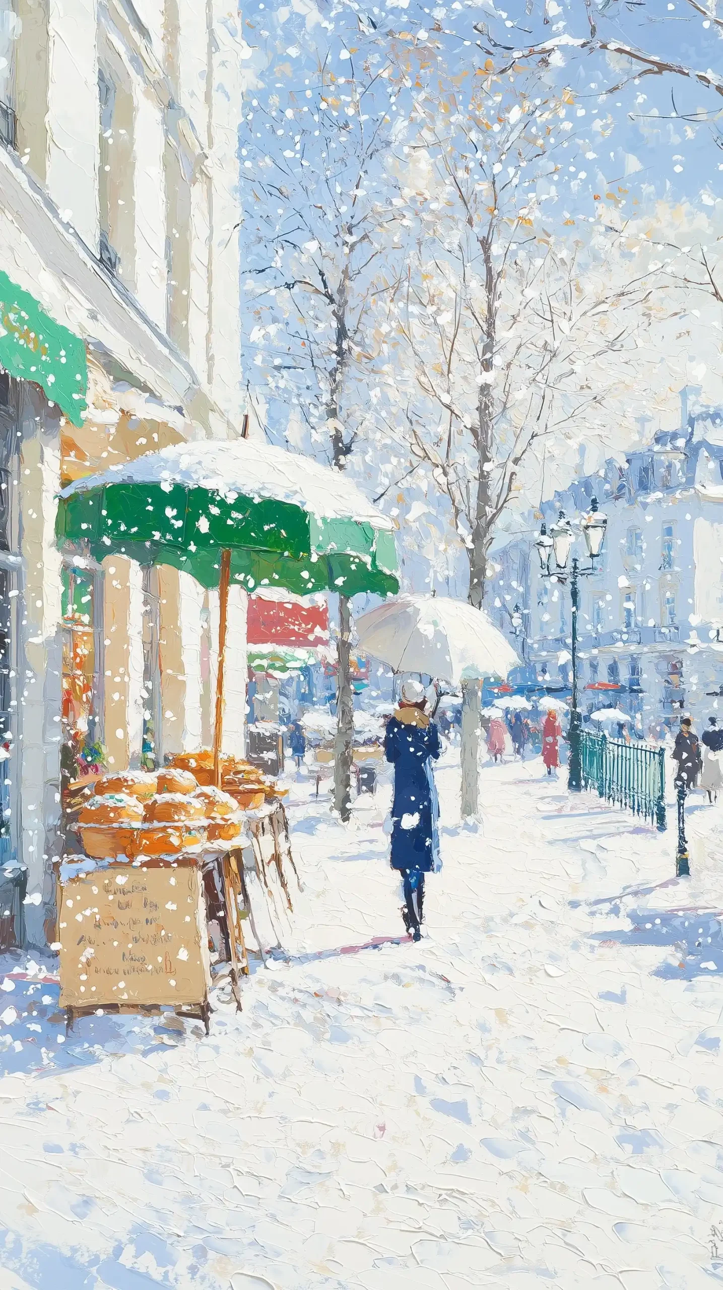 Delicate Winter Bakery Scene Midjourney提示词