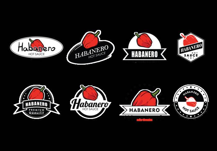 Habanero标签矢量