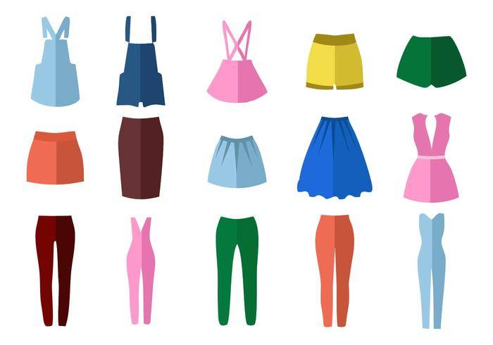 自由女性风格时尚矢量