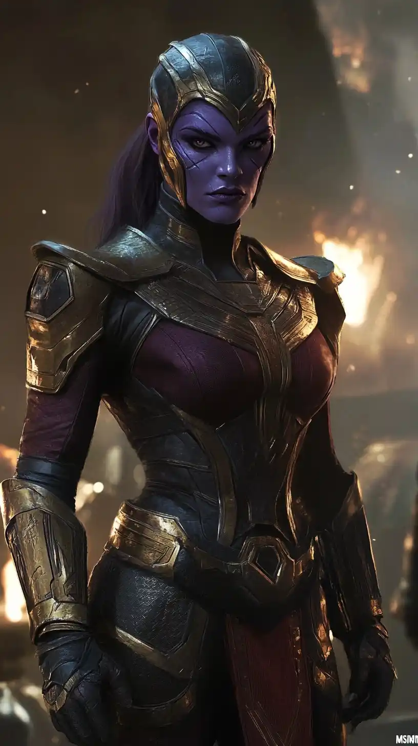 Photorealistic Thanos Warrior Midjourney提示词