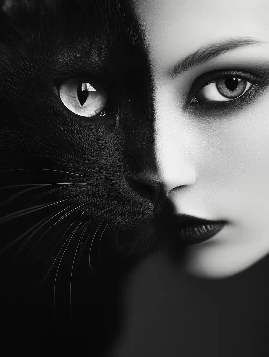 Fibonacci Fashion Cat Photography Midjourney提示词