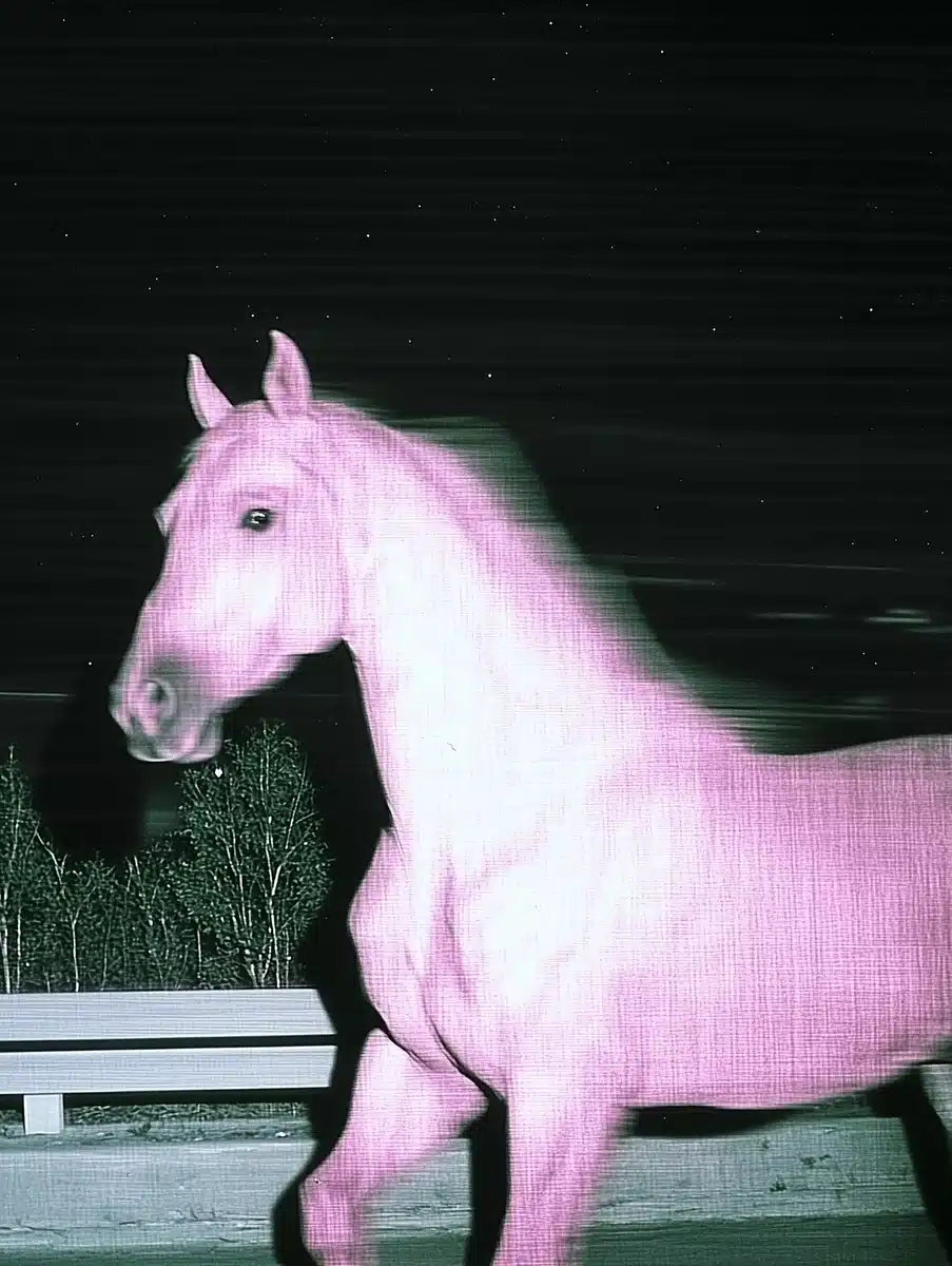 CCTV Horse Gallop Night Midjourney提示词