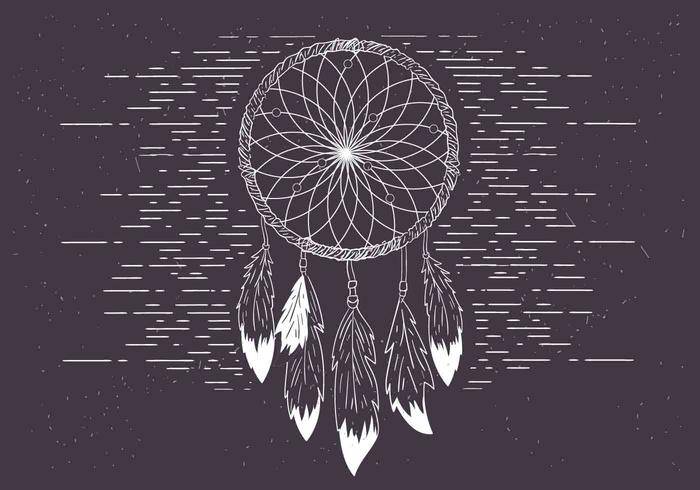 免费矢量捉着插图