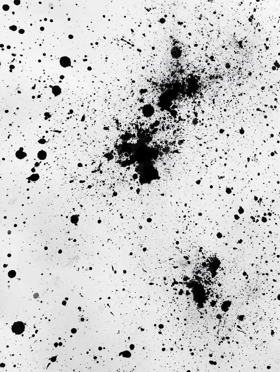 Black White Splatter Pattern Midjourney提示词