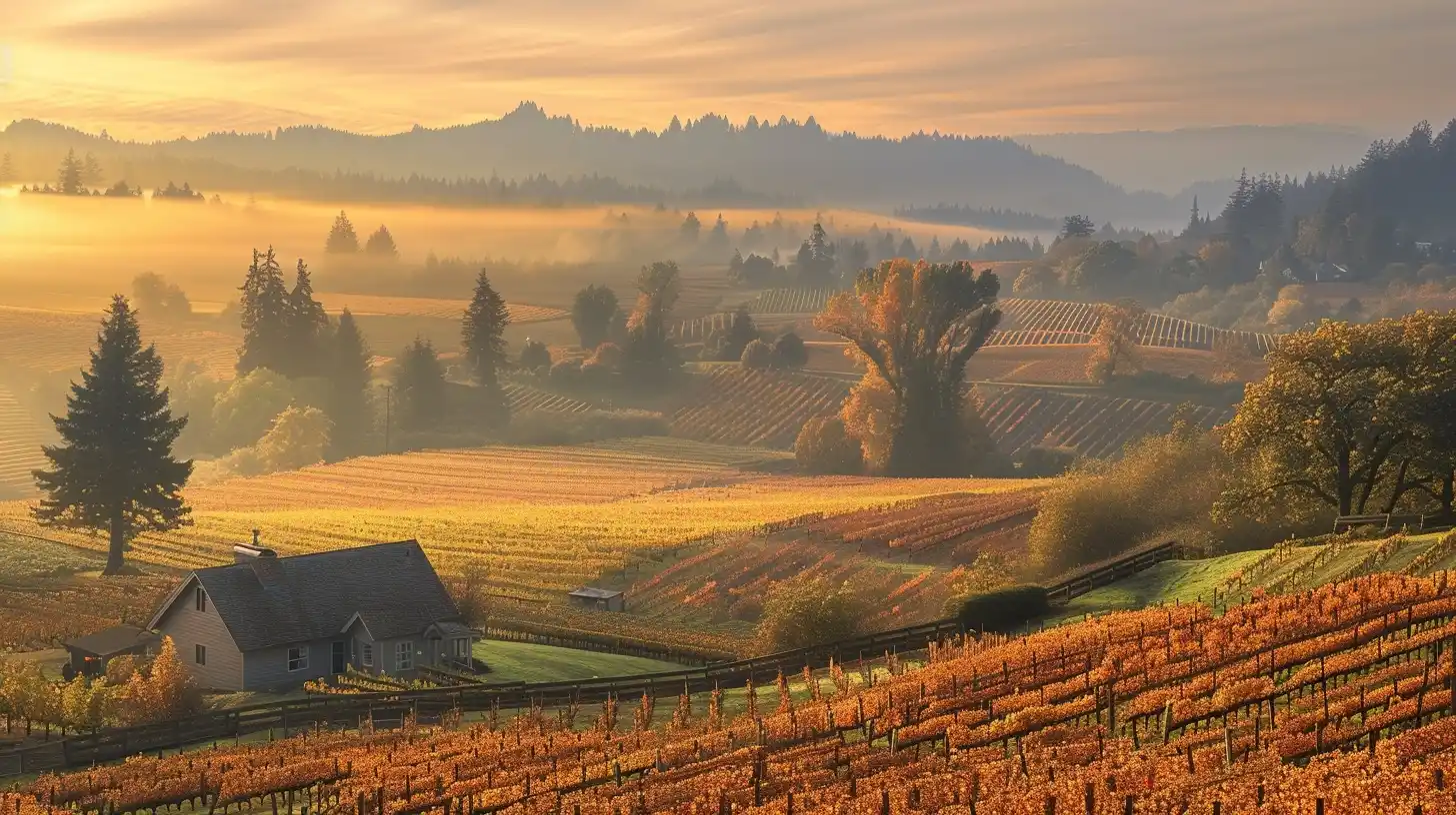 Oregon Wine Country Landscapes in AR 169 Midjourney提示词