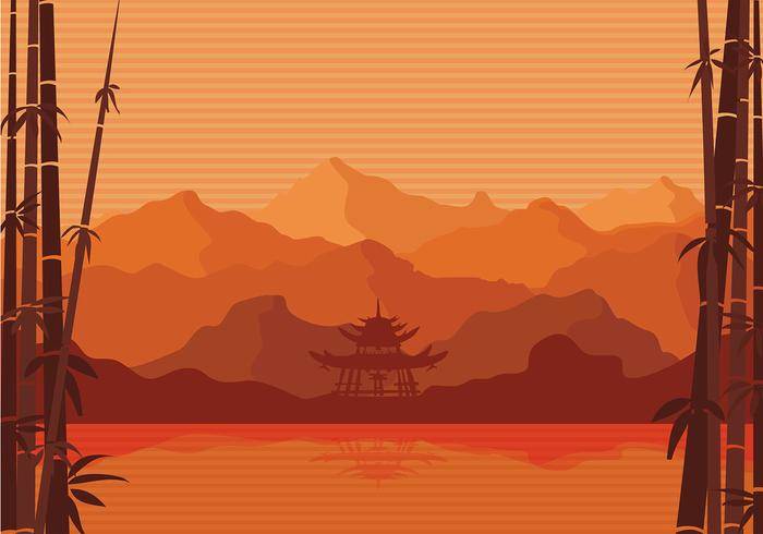 竹艺术品免费矢量