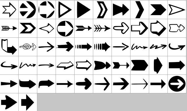 ps箭头形状自定义转弯箭头形状