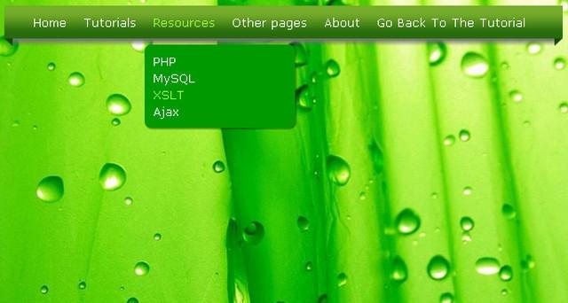 CSS3 Dropdown Menu-2