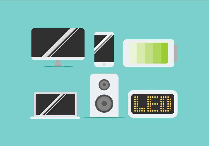 免费的LED屏幕矢量