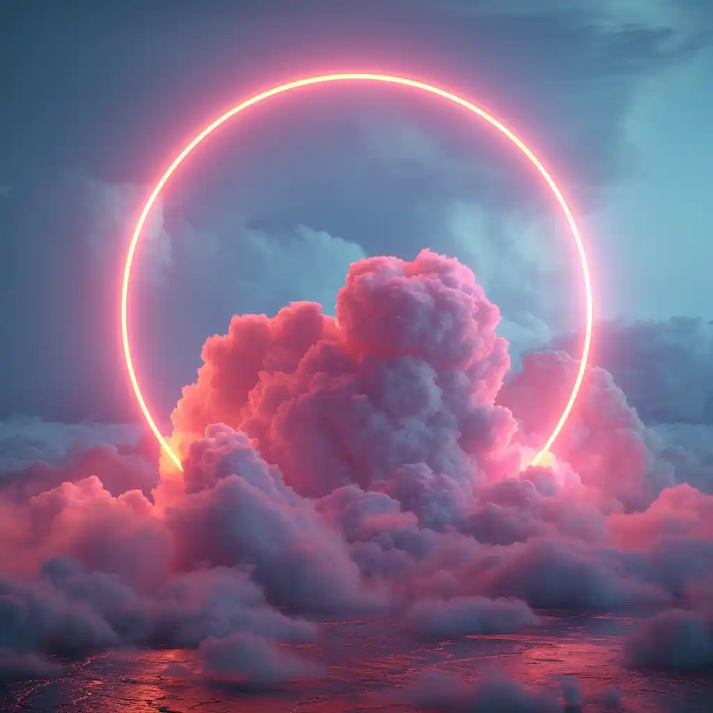 Pink Cloud in Vray Tracing Midjourney提示词