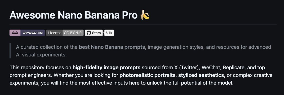 Awesome Nano Banana Pro: Nano Banana Prompts & Image Generation Nano Banana提示词