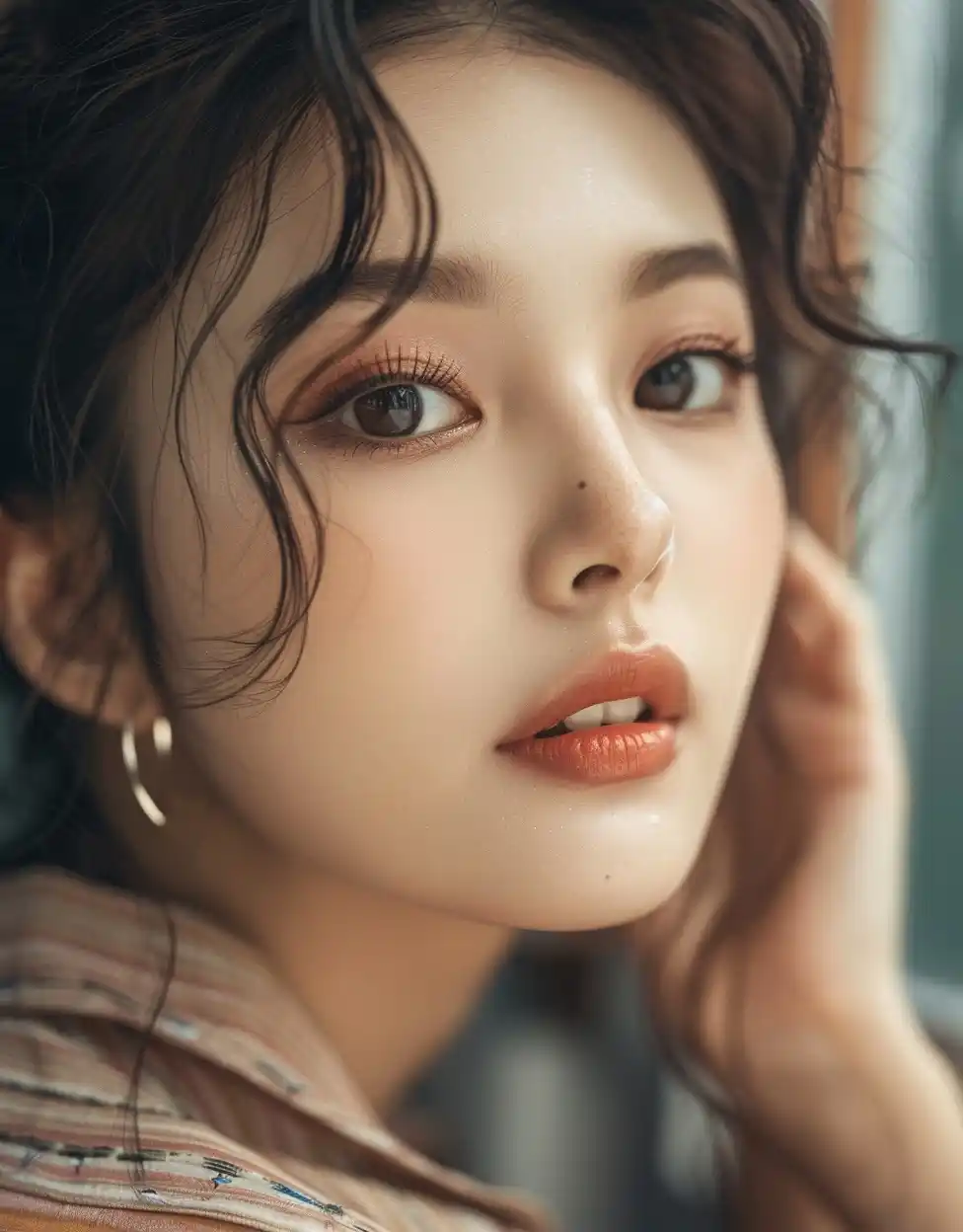 Asian Sunscreen Beauty Portrait Midjourney提示词